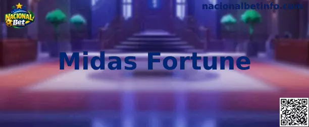 Interface ilustrativa do jogo Midas Fortune com temática dourada