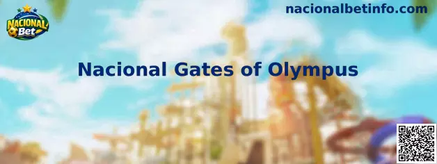 Nacional Gates of Olympus com elementos da interface do jogo